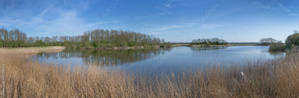 Lake. Dwingeloo. Holtien. Drenthe Netherlands. Panorama.