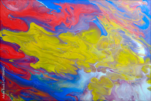 Acrylic paint pouring background  Luxury colors.