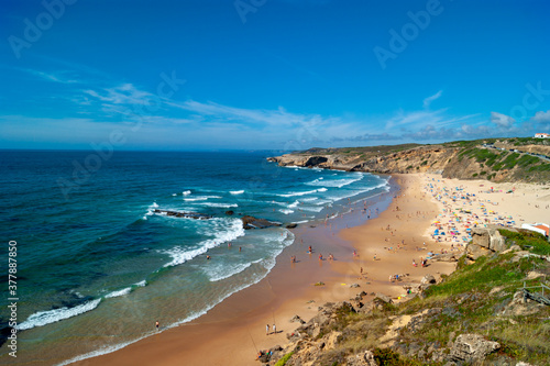 Beautiful and quiet beach on the coast of Portugal © MasobPhoto