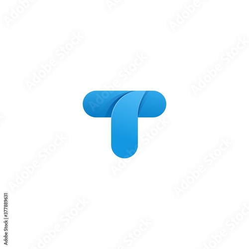 logo design letter t, letter t icon logo. logo colorfull