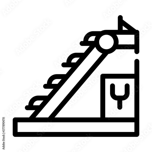 sorting line line icon vector symbol illustration