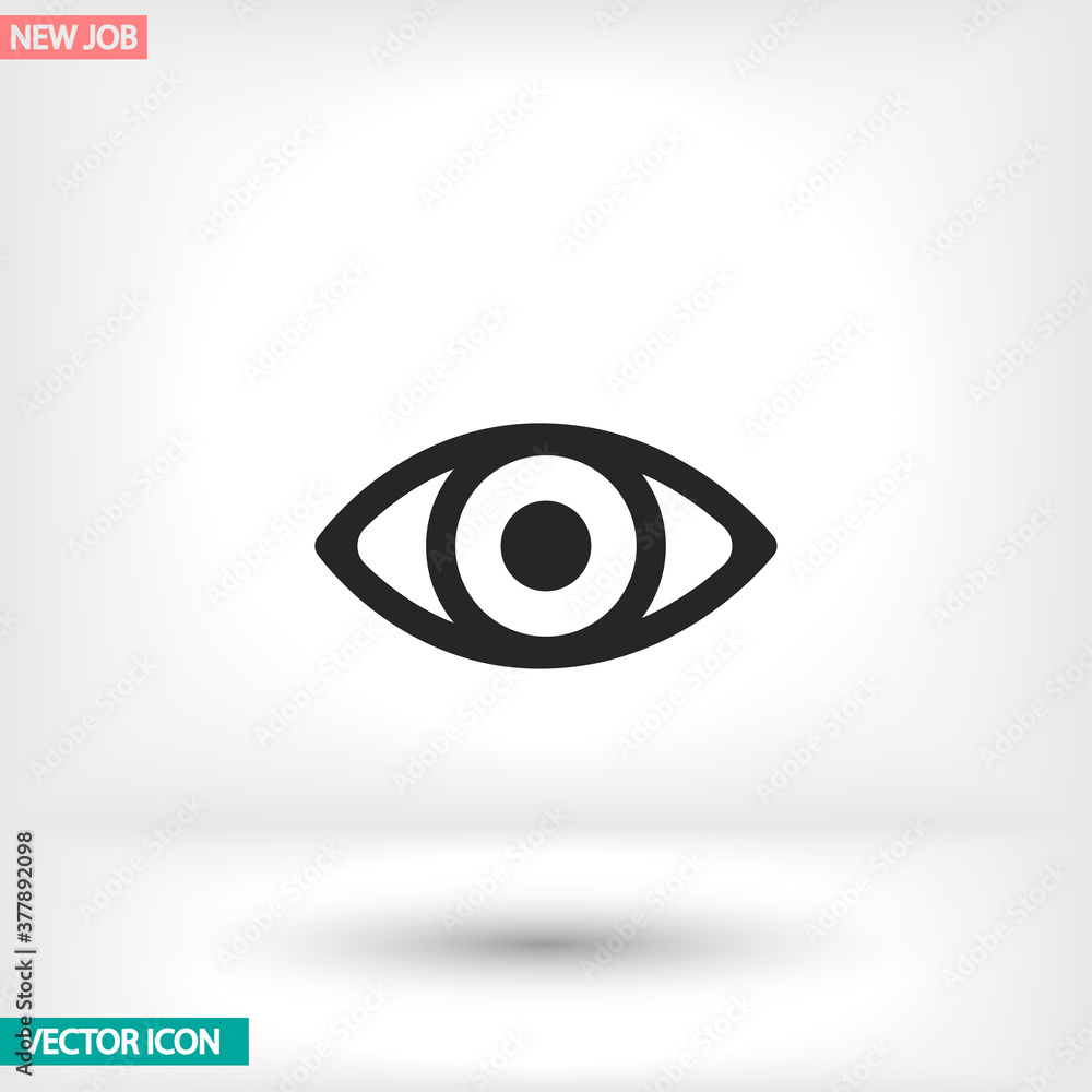 Eye vector icon , lorem ipsum Flat design Eye vector icon , lorem ipsum Flat design
