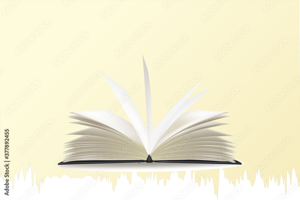 Fototapeta premium open book with bookmark