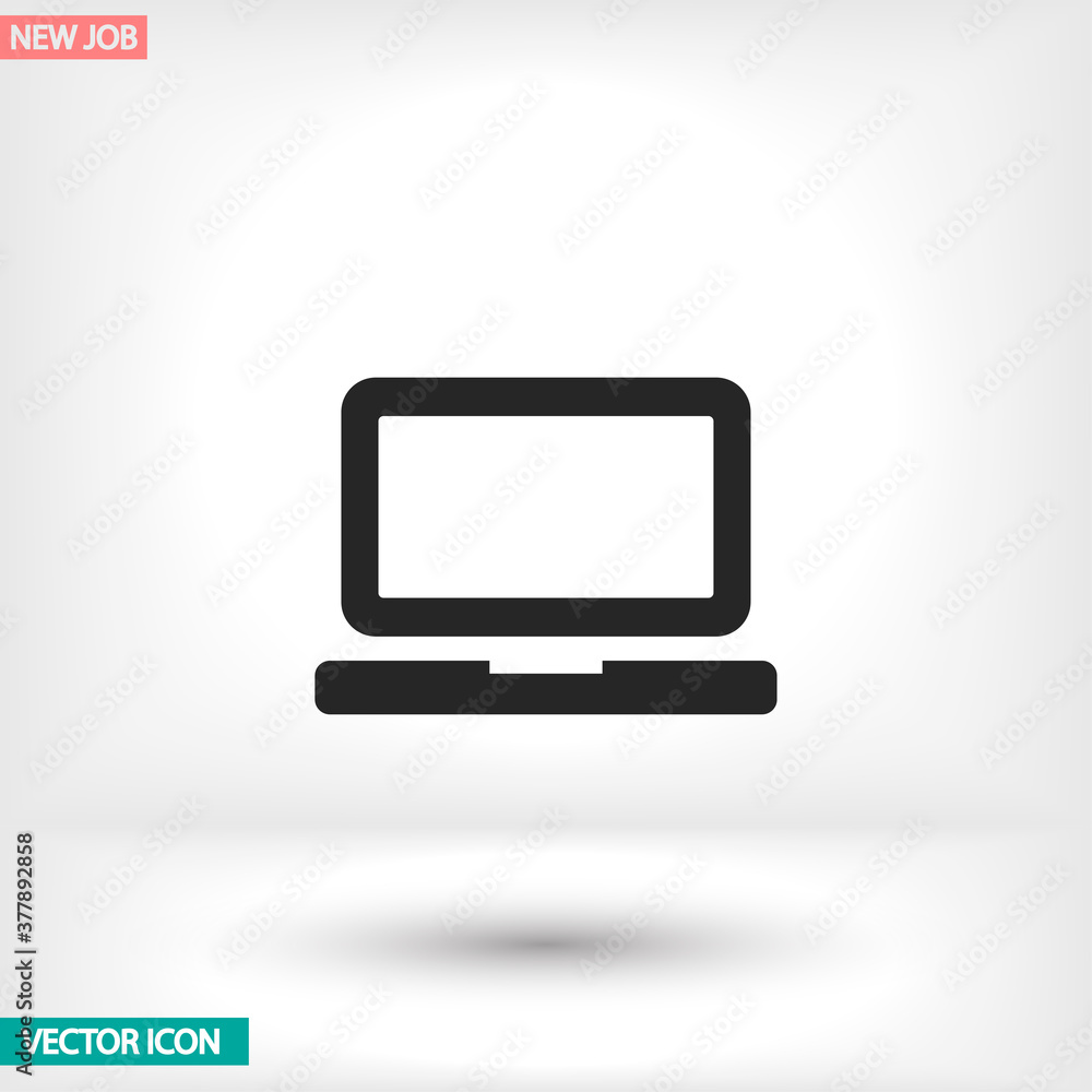 Laptop vector icon , lorem ipsum Flat design Laptop vector icon , lorem ipsum Flat design