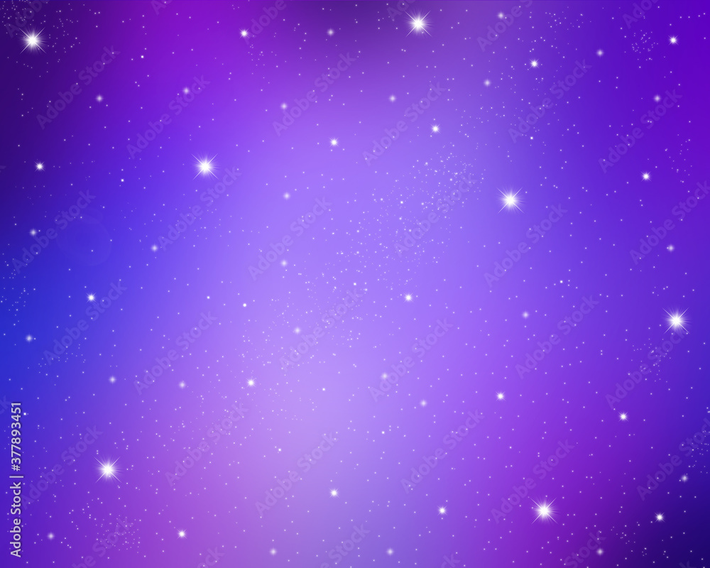 Wallpaper background illustration night sky with lots of glowing stars