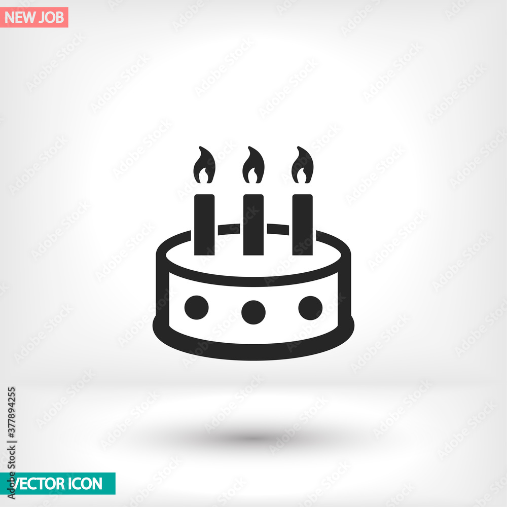 Cake vector icon , lorem ipsum Flat design Cake vector icon , lorem ipsum Flat design