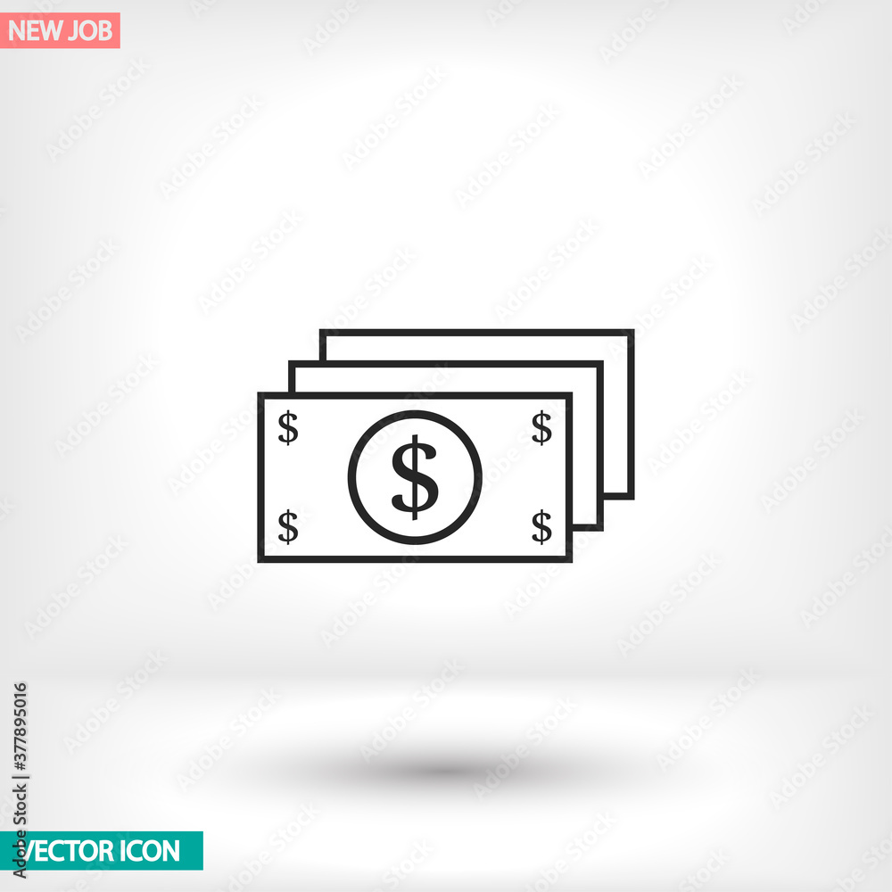 Dollar vector icon , lorem ipsum Flat design Dollar vector icon , lorem ipsum Flat design