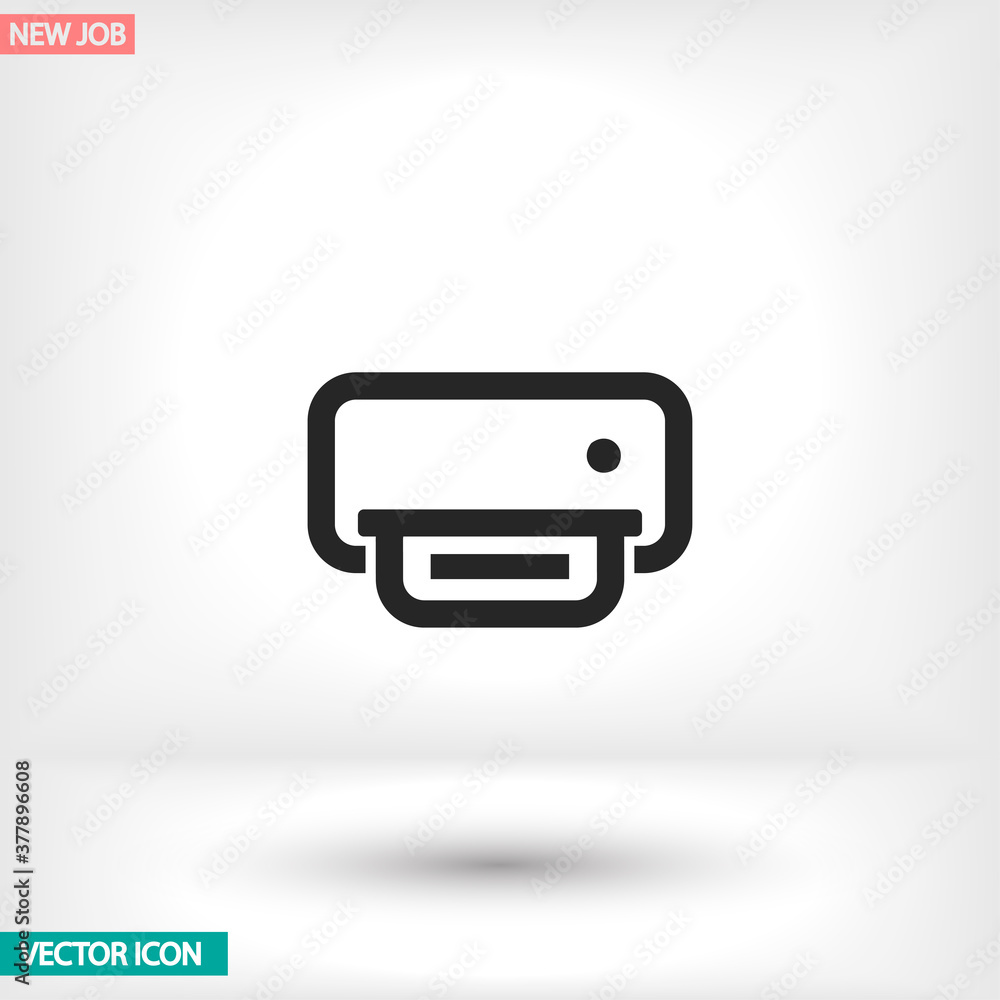 Printer vector icon , lorem ipsum Flat design Printer vector icon , lorem ipsum Flat design