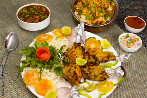 Tangdi Kabab & Chicken Biryani