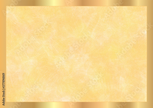 Background template with gold pattern(guilloche circle lines) and golden frame. Blank layout useful for Certificate of appreciation, Diploma, achievement