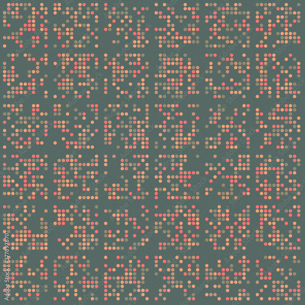 Abstract Color Halftone Dots generative art background illustration Abstract Color Halftone Dots generative art background illustration