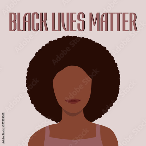 black lives matter girl illustration