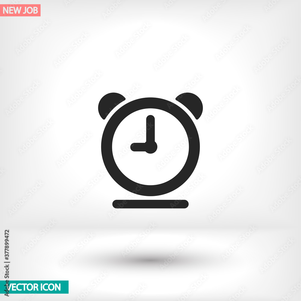 clock vector icon , lorem ipsum Flat design clock vector icon , lorem ipsum Flat design