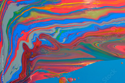 Acrylic paint pouring background, Luxury colors. 