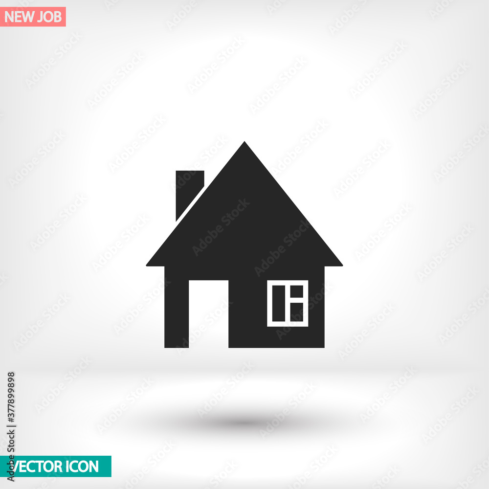 Fototapeta premium House vector icon , lorem ipsum Flat design