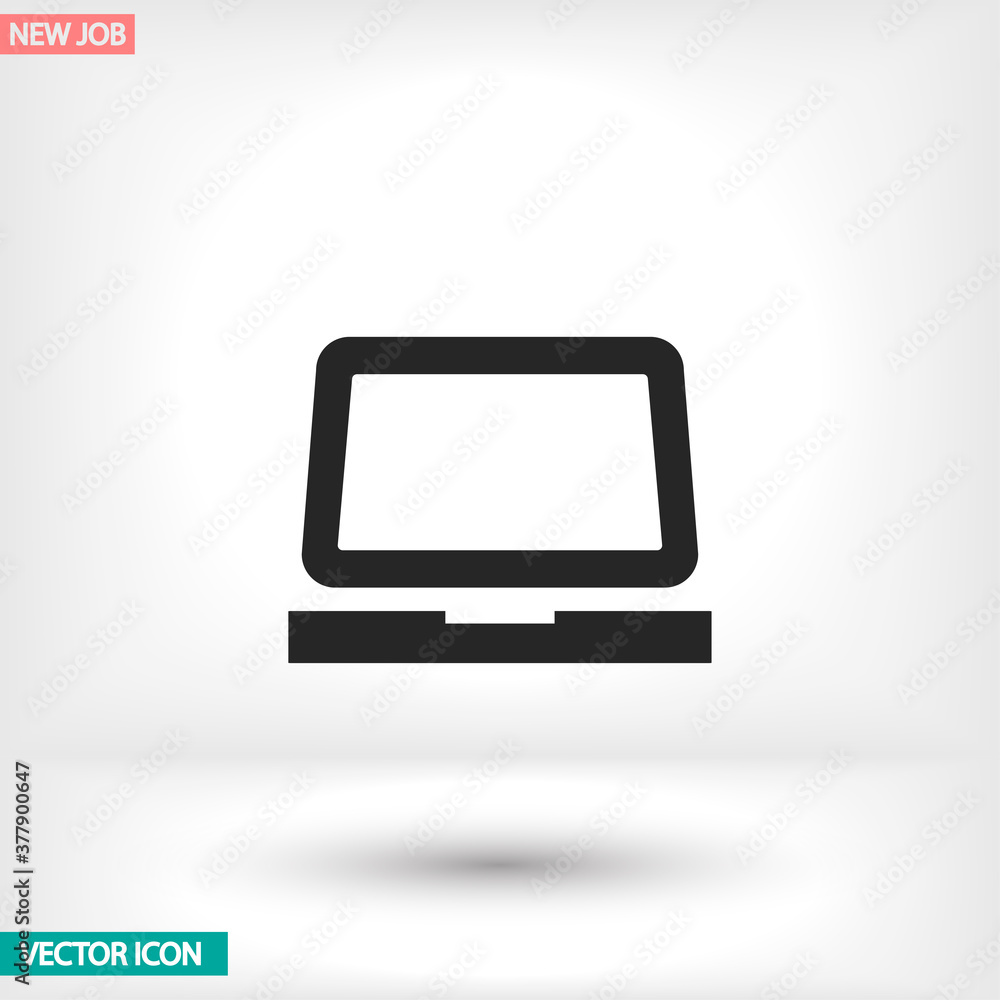 Laptop vector icon , lorem ipsum Flat design Laptop vector icon , lorem ipsum Flat design