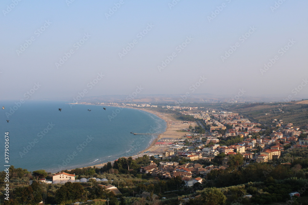 historical buildings in vasto city in abruzzo region of itlaly