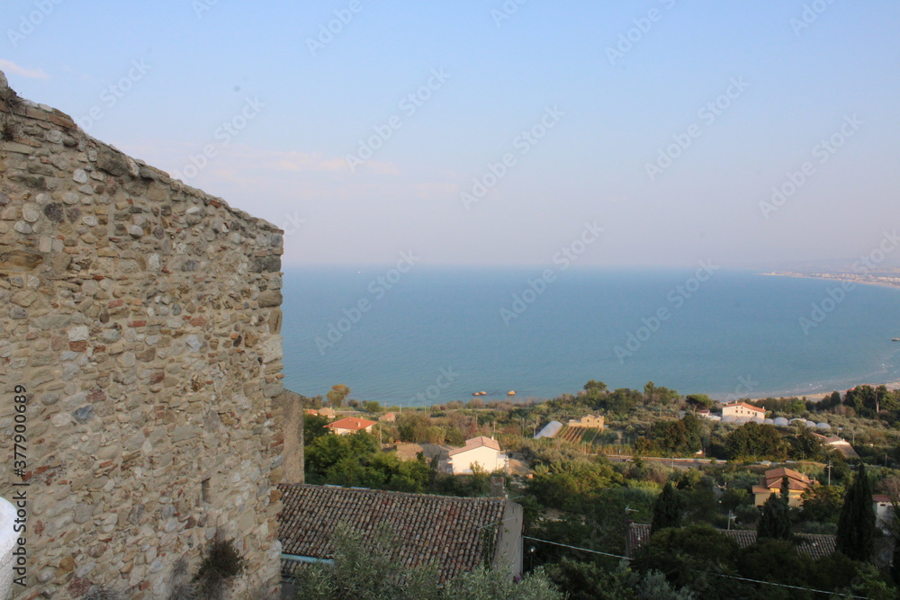 historical buildings in vasto city in abruzzo region of itlaly