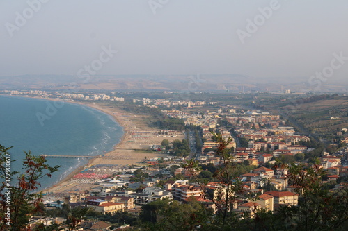 beach of vasto city in abruzzo region of Italy