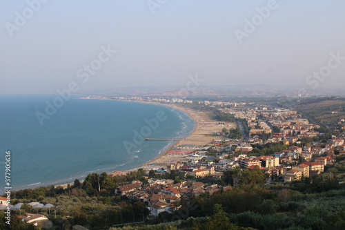 historical buildings in vasto city in abruzzo region of itlaly