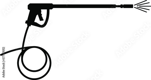 pressure washer gun icon , vector