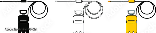 Disinfectant canister vector icon , vector