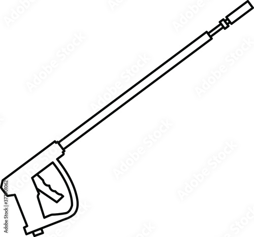 pressure washer gun icon , vector