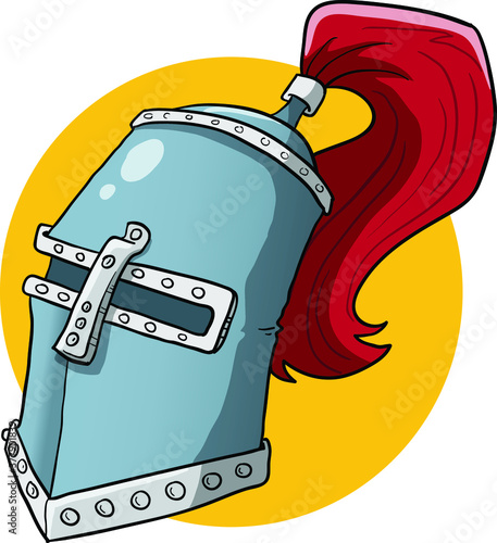 Medieval knight's helmet