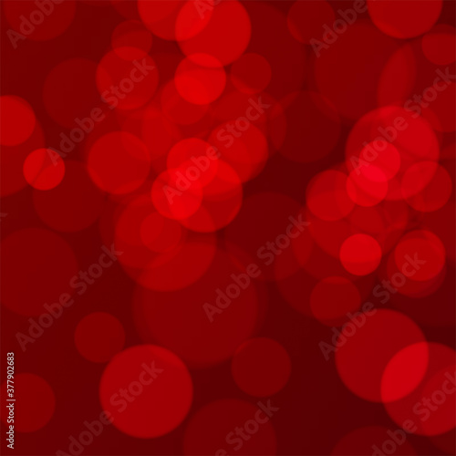 Red bokeh lights defocused