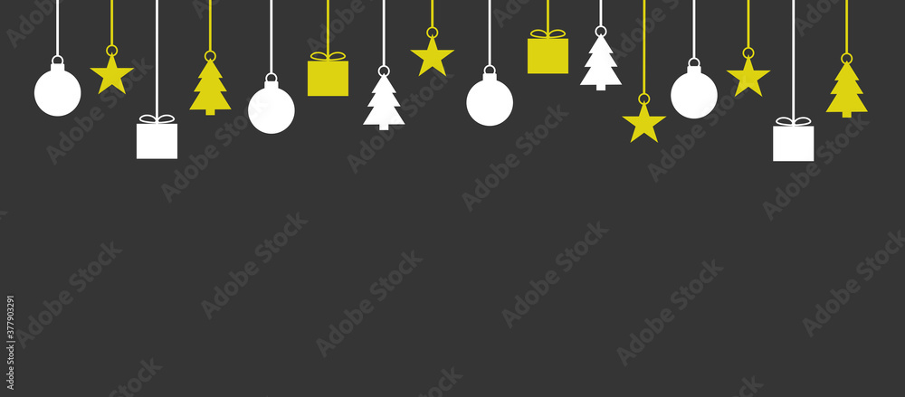 Hintergrund in dunkelgrau mit weiß goldener Weihnachtsdeko Hintergrund in dunkelgrau mit weiß goldener Weihnachtsdeko