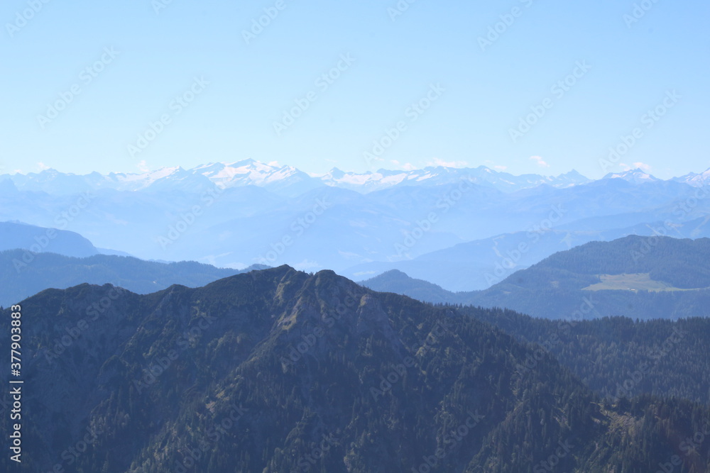 Panorama Ansicht Alpen in Deutschland 