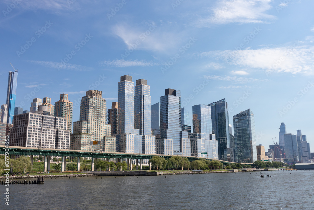 Lincoln Square New York Skyline along the Hudson River Lincoln Square New York Skyline along the Hudson River