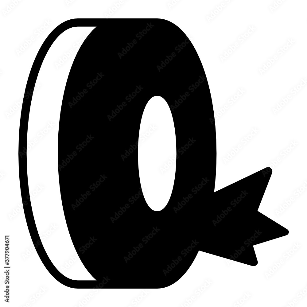 Air Leak Tire Concept, Valve Stem Leaked vector Glyph Icon Design, Tire