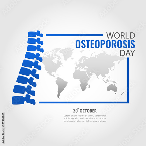 Vector Illustration of World Osteoporosis Day.
