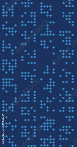 Abstract Color Halftone Dots generative art background illustration © vector_master
