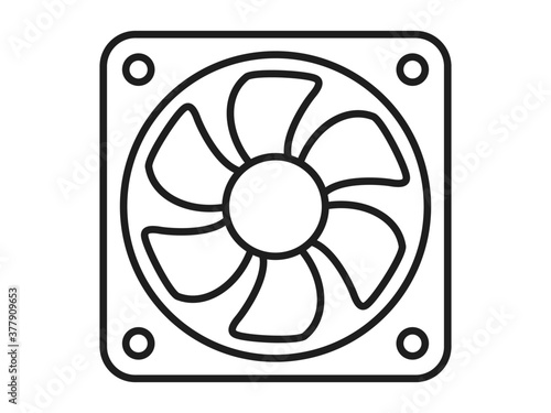 Illustration showing air replacement and ventilation
