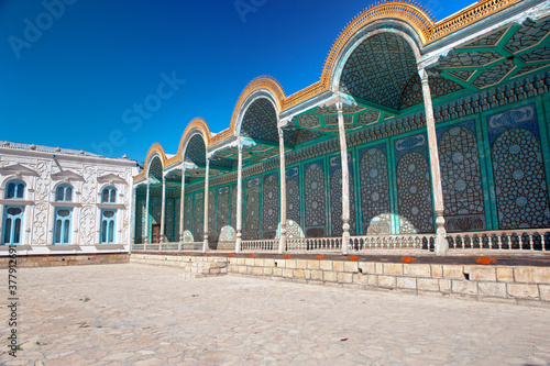 Sitorai Mokhi Khosa Palace, summer Palace of the Emir, near Bukhara, Uzbekistan... photo
