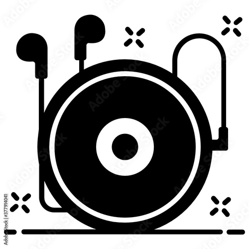 
Disk jockey icon design, dj mixer 
