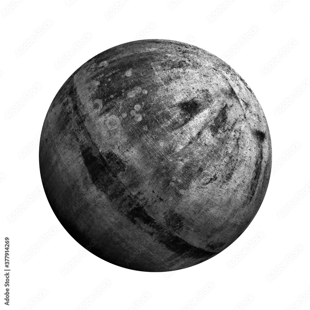 concrete ball isolated on white background concrete ball isolated on white background