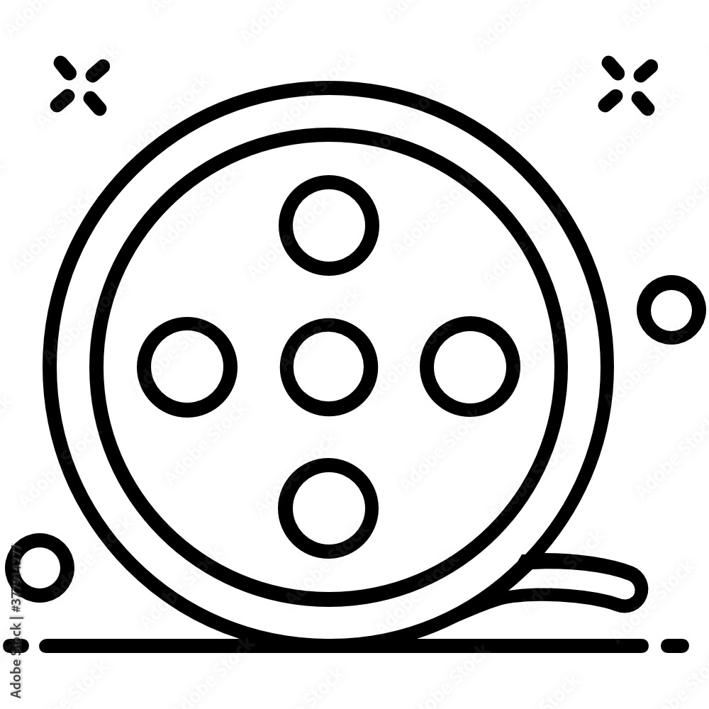 Design of film reel concept, an icon design of movie reel
Design of film reel concept, an icon design of movie reel