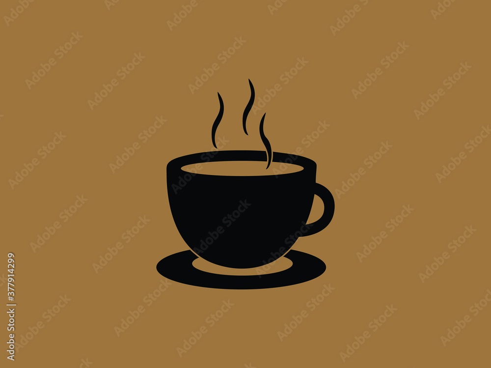 Obraz premium Hot coffee icon. tea icon vector 