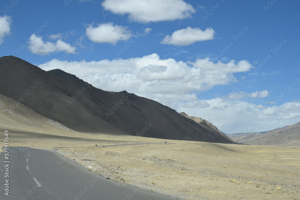 mountain road in the desert