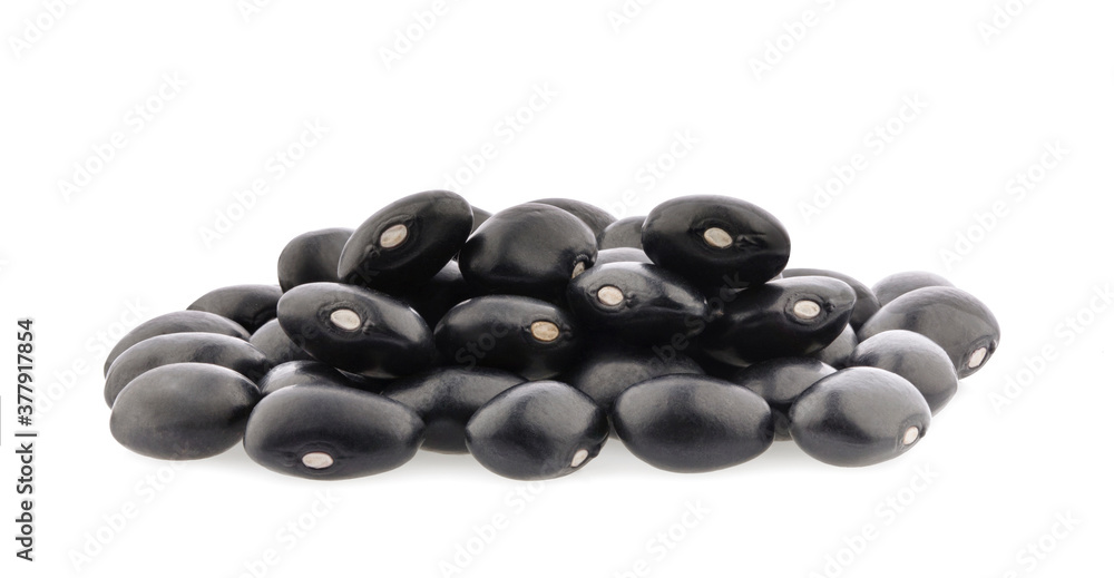 black beans isolated on white background black beans isolated on white background