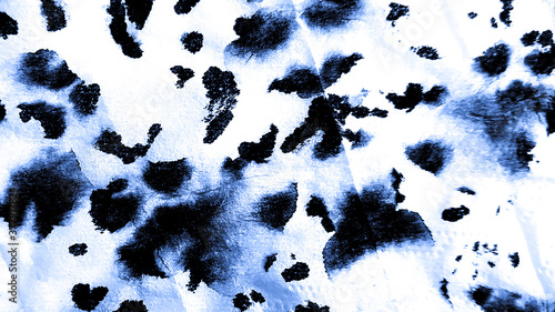 Scarf Animal Print. Hand Painting Jaguar. Exotic 