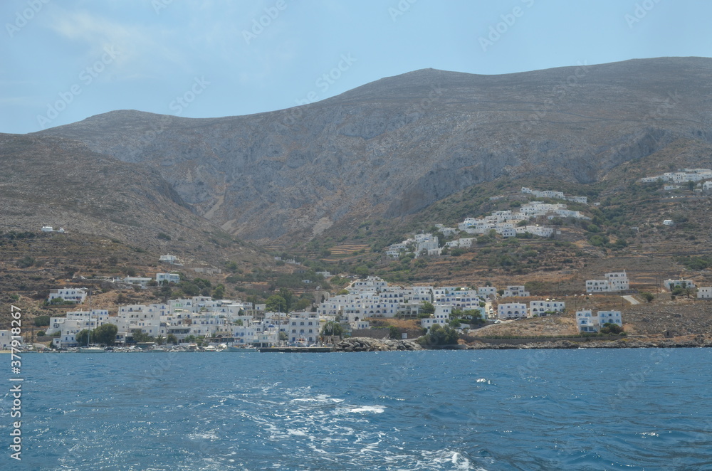 a village near the sea in Greece