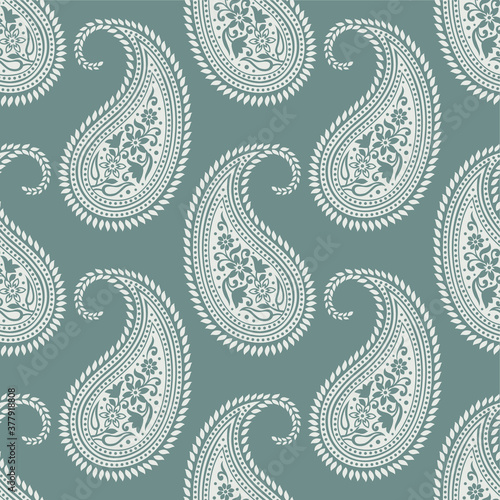 Seamless Asian paisley pattern design