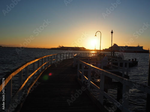 Lagoon Pier in the evening Location: Port Melbourne, Victoria Australia OLYMPUS DIGITAL CAMERA © Rahul