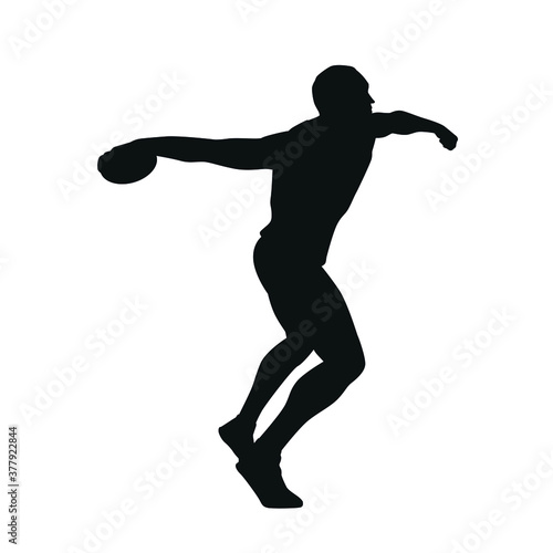 Silhouette of Discus Thrower