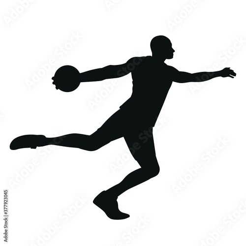 Silhouette of Discus Thrower