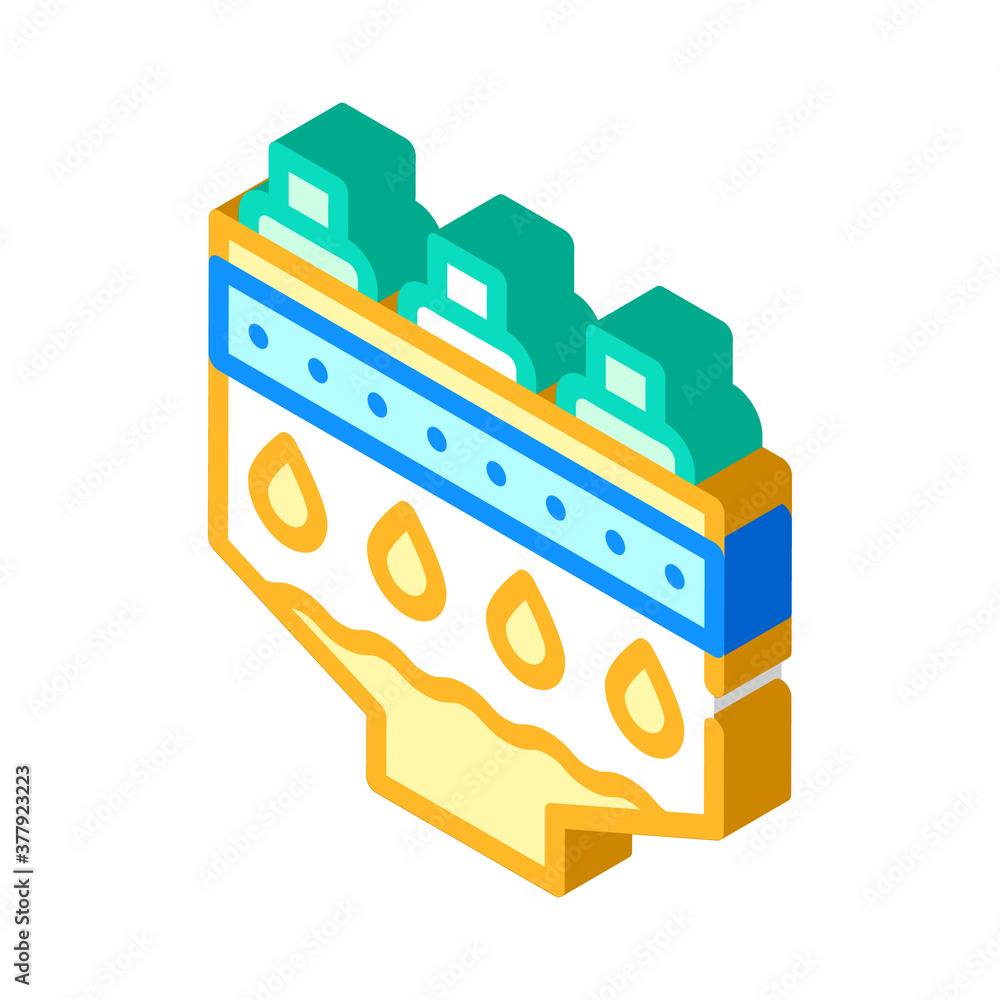 Obraz premium filtration machine isometric icon vector symbol illustration